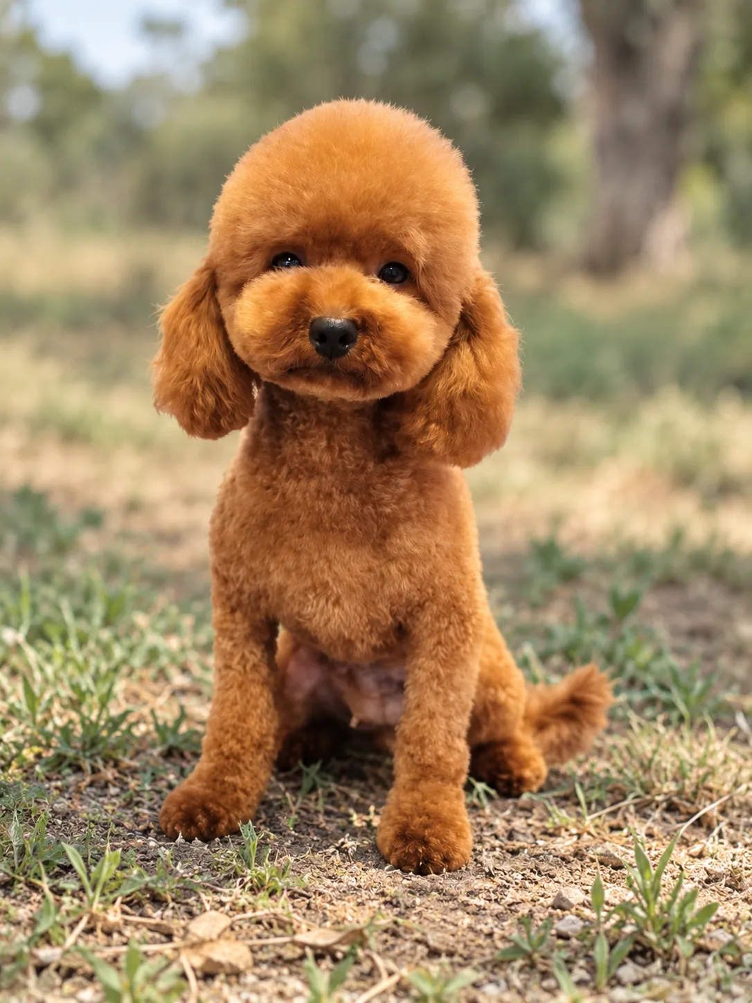 Meleys, caniche toy, Rojo